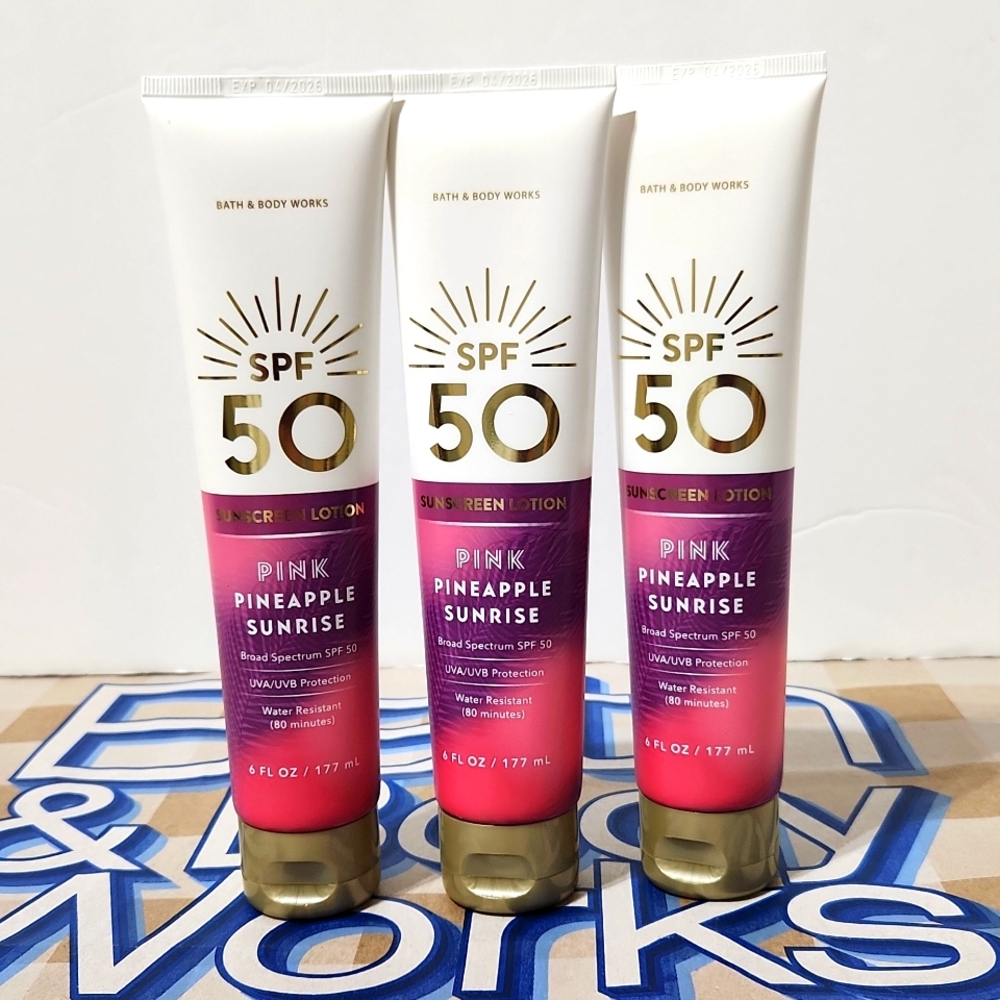 Bath & Body Works Pink Pineapple Sunrise Sunscreen SPF 50 Sunscreen Loti…